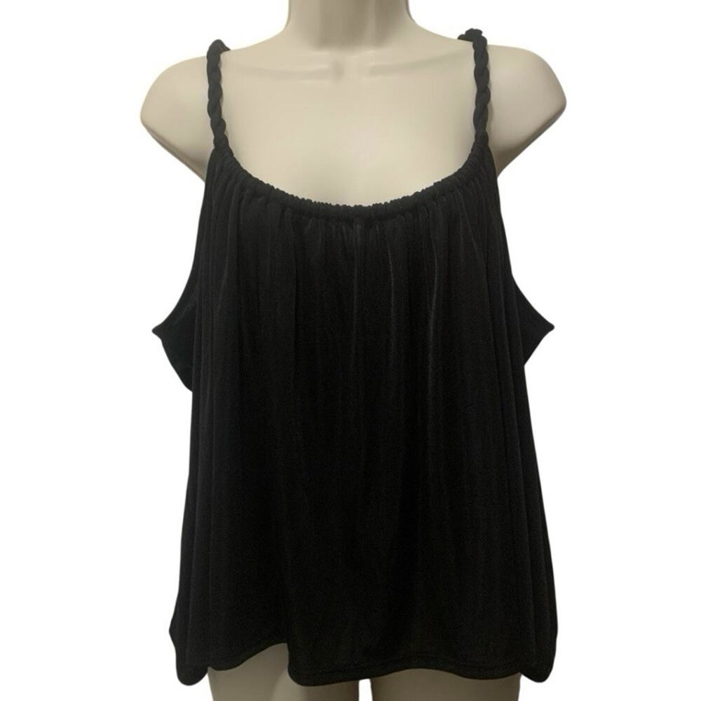 Express Flowy Black Tank Top Size XL NWT Stretch